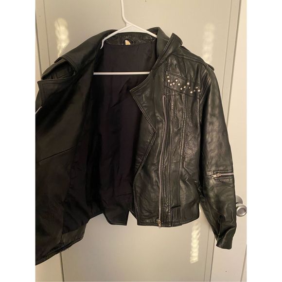 YKK genuine leather jacket - Picture 2 of 4